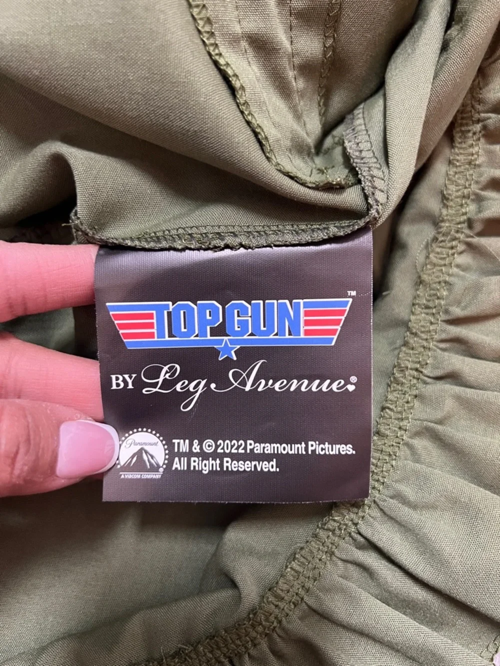 Leg Avenue womens Licensed Top Gun Flight Dress Costume/ size Large - Picture 9 of 12